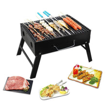 Load image into Gallery viewer, 126 Folding Barbeque Charcoal Grill Oven (Black, Carbon Steel)