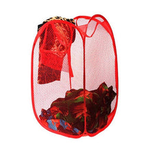Load image into Gallery viewer, 248 Laundry Hamper Mesh Fabric For Ventilation Foldable Storage Pop Up Clothes Basket