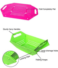 Load image into Gallery viewer, 704 -3 in 1 Fruit & Vegetable Chopping Board Wash Folding Basket