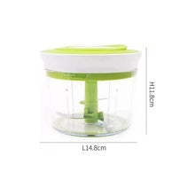 Load image into Gallery viewer, 079 Manual 2 in 1 Handy smart chopper for Vegetable Fruits Nuts Onions Chopper Blender Mixer Food Processor