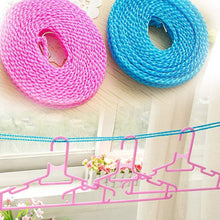 Load image into Gallery viewer, 588 Nylon Clothesline, Windproof Anti-Slip Hanger Stop Rope with 2 Hooks (4 Meters)