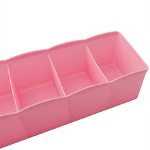 Load image into Gallery viewer, 236 5-Compartments Socks/Handkerchief/Underwear Storage Box Socks Drawer Closet Organizer Storage Boxes (pack of 4)