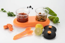 Load image into Gallery viewer, 608 Multipurpose Dining Set Jar and tray holder, Chutneys/Pickles/Spices Jar - 2pc