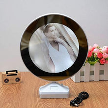 Load image into Gallery viewer, 0860 Plastic 2 in 1 Mirror Come Photo Frame with Led Light
