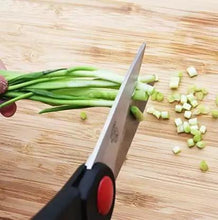 Load image into Gallery viewer, 102 Kitchen Knife Set with Wooden Block and Scissors (5 pcs, Black)