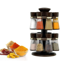 Load image into Gallery viewer, 103 Revolving Plastic Spice Rack Masala Organiser (16 Pcs)