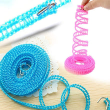 Load image into Gallery viewer, 588 Nylon Clothesline, Windproof Anti-Slip Hanger Stop Rope with 2 Hooks (4 Meters)