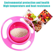 Load image into Gallery viewer, 0617 Portable Non Spill Feeding Toddler Gyro Bowl 360 Degree Rotating Dish
