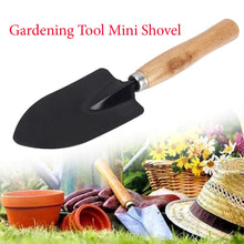 Load image into Gallery viewer, Your Brand Gardening Tools - Reusable Rubber Gloves, Flower Cutter/Scissor & Garden Tool Wooden Handle (3pcs-Hand Cultivator, Small Trowel, Garden Fork)