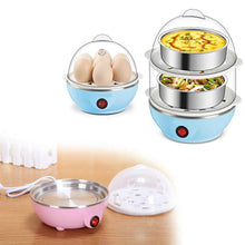 Load image into Gallery viewer, 115 Multi-Function 2 Layer 14 Egg Cooker Boilers & Steamer