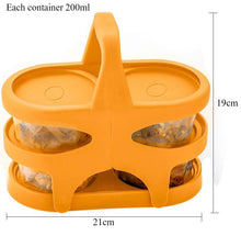 Load image into Gallery viewer, 170 Lunch Box (200 ml each Container) with Attractive Stand - 4 pcs
