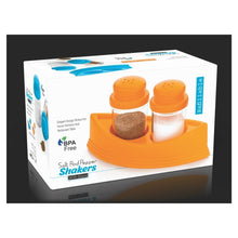 Load image into Gallery viewer, 148 Plastic Salt & Pepper Shakers/Masala Dabbi with Stand/Salt and Pepper Set for Dining Table