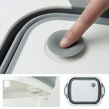 Load image into Gallery viewer, 098 Foldable Chopping Board, Dish Rack, Washing Bowl & Draining Basket, 3in1 Multi-Function