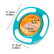 Load image into Gallery viewer, 0617 Portable Non Spill Feeding Toddler Gyro Bowl 360 Degree Rotating Dish