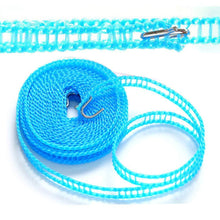Load image into Gallery viewer, 588 Nylon Clothesline, Windproof Anti-Slip Hanger Stop Rope with 2 Hooks (4 Meters)