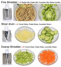 Load image into Gallery viewer, 068 -4 In 1 Vegetable Grater Mandoline Slicer