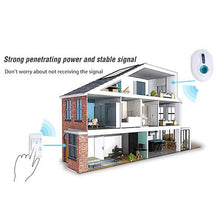 Load image into Gallery viewer, 258 Musical Sound Cordless Round Doorbell, 32 Melody