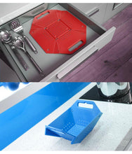 Load image into Gallery viewer, 704 -3 in 1 Fruit & Vegetable Chopping Board Wash Folding Basket