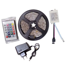Load image into Gallery viewer, 216 Waterproof RGB Remote Control Color Changing LED Strip Light (5-Meter)