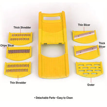 Load image into Gallery viewer, Your Brand Kitchen combo - Manual Juicer, 6 in 1 Slicer, Vegetables Cutter with Peeler and 6 Plastic Glasses