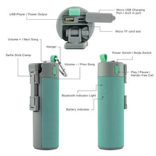 Load image into Gallery viewer, 290 -4 In 1 Selfie Stick with Bluetooth Speaker & Power Bank