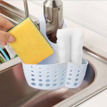 Load image into Gallery viewer, 762 Adjustable Kitchen Bathroom Water Drainage Plastic Basket/Bag with Faucet Sink Caddy