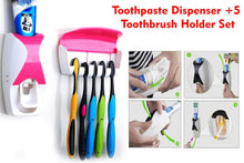 Load image into Gallery viewer, 200 Toothpaste Dispenser & Tooth Brush with Toothbrush