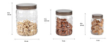 Load image into Gallery viewer, 598 3pcs Stone Jars Set (Big 1200ml, Medium 600ml & Small 250ml size)