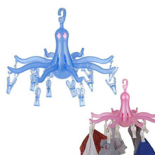 Load image into Gallery viewer, 336 Small Octopus Folding Hanging Dryer Round Folding with 16 Pegs (Multicolor)