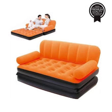 Load image into Gallery viewer, 870 -5 in 1 Foldable Inflatable Multi Function Double Air Bed Sofa Chair Couch Lounger Bed Mattress with Air Pump
