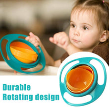 Load image into Gallery viewer, 0617 Portable Non Spill Feeding Toddler Gyro Bowl 360 Degree Rotating Dish
