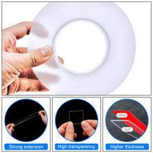 Load image into Gallery viewer, 881  Double Sided Nano Adhesive Tape, 5 miter Washable Traceless Nano Gel Tape, Multipurpose
