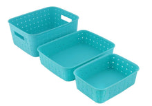 Load image into Gallery viewer, 062 Smart Baskets for Storage(Set of 3) Sky Blue
