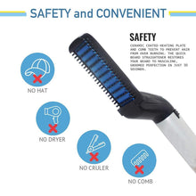 Load image into Gallery viewer, 348 Men&#39;s Beard and Hair Curling Straightener (Modelling Comb)
