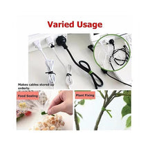 Load image into Gallery viewer, 873 Plastic Twist Tie Wire Spool With Cutter For Garden Yard Plant 50m (Green)
