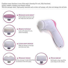 Load image into Gallery viewer, 340 -5-in-1 Smoothing Body &amp; Facial Massager (Pink)
