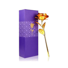 Load image into Gallery viewer, 045+879 Effete Festival Gift Combo - Chocolate Coated Roasted Almond 96gm with Golden Rose 10 INCHES with Carry Bag
