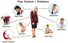 Load image into Gallery viewer, 377  Adjustable Royal Posture Back Support Brace Unisex
