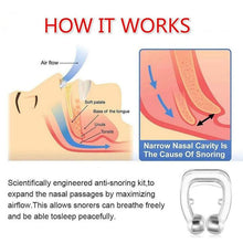 Load image into Gallery viewer, 338 Snore Free Nose Clip (Anti Snoring Device) - 1pc
