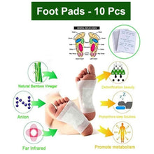 Load image into Gallery viewer, 644 kinoki Cleansing Detox Foot Pads, Ginger &amp; salt Foot Patch -10pcs (Free Size, White)
