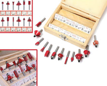 Load image into Gallery viewer, 406 -12/15pcs Milling Cutter Router Bit Set
