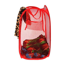 Load image into Gallery viewer, 248 Laundry Hamper Mesh Fabric For Ventilation Foldable Storage Pop Up Clothes Basket
