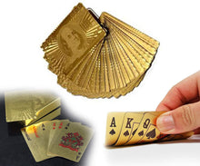 Load image into Gallery viewer, 523 Gold Plated Poker Playing Cards (Golden)
