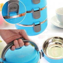 Load image into Gallery viewer, 2006_Easy Lock Stainless Steel Lunch Box 3 Layers
