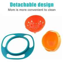 Load image into Gallery viewer, 0617 Portable Non Spill Feeding Toddler Gyro Bowl 360 Degree Rotating Dish
