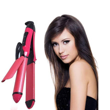 Load image into Gallery viewer, 385 2 in 1 Hair Straightener and Curler Machine For Women | Curl &amp; Straight Hair Iron
