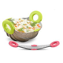 Load image into Gallery viewer, 088 Plastic Colander Strainer (400ml, Multicolour)
