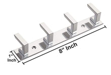 Load image into Gallery viewer, 471_ 4 Pin Premium Stainless Steel  Cloth Hanger Hook Set (Silver)
