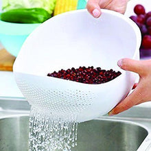 Load image into Gallery viewer, 108 Kitchen Plastic big Rice Bowl Strainer Perfect Size for Storing and Straining
