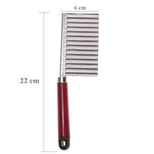 Load image into Gallery viewer, 2007_Crinkle Cut Knife Potato Chip Cutter With Wavy Blade French Fry Cutter
